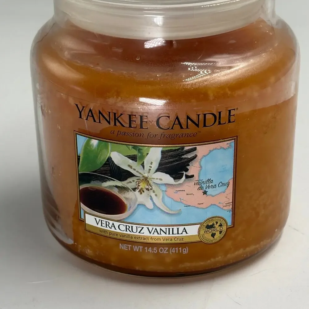 Yankee Candle Vera Cruz Vanilla 14.5 oz World Fragrance Discontinued Vintage Jar